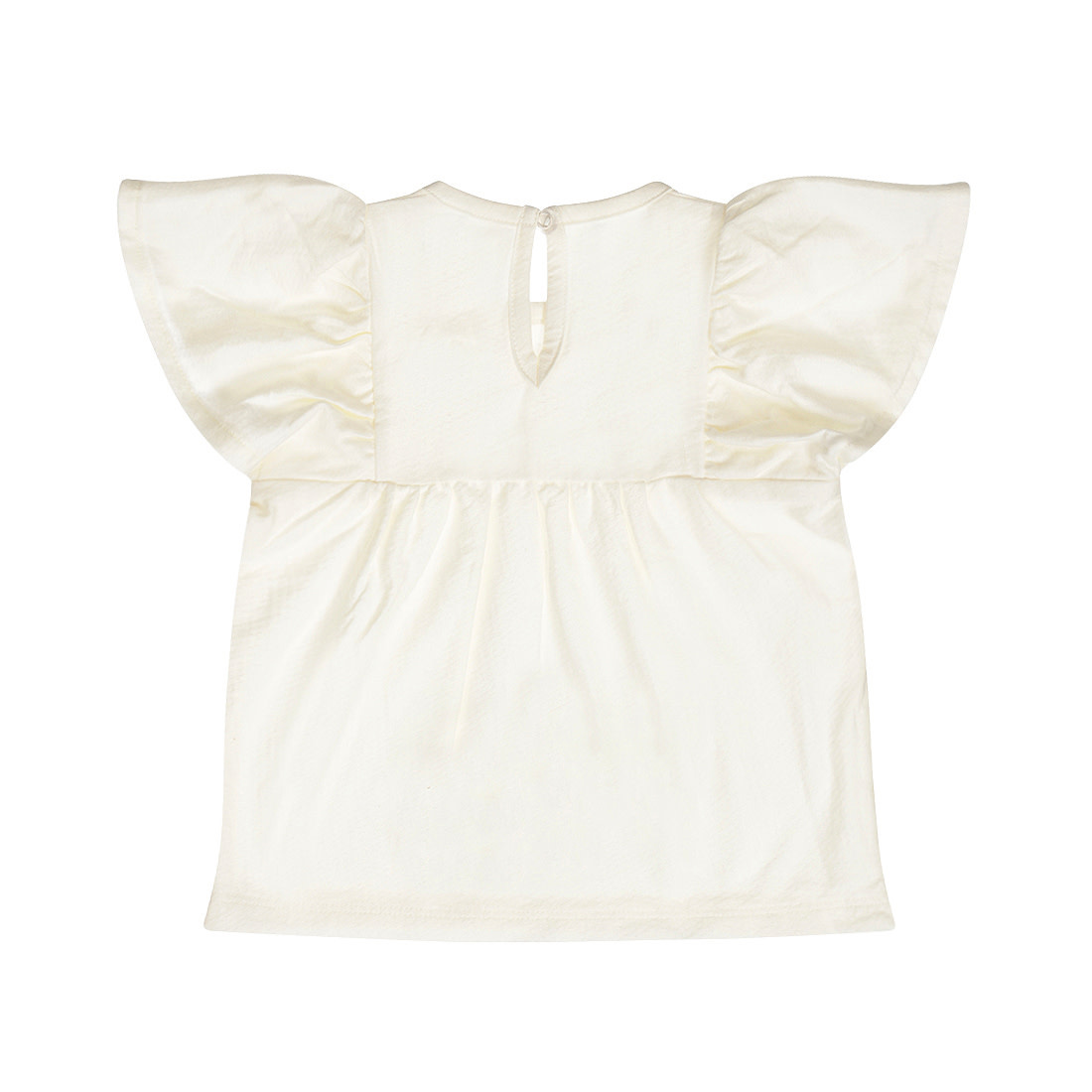 Sand Tshirt Ruffled Short Sleeve