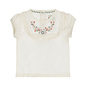 Offwhite Blouse Embroidered Flowers
