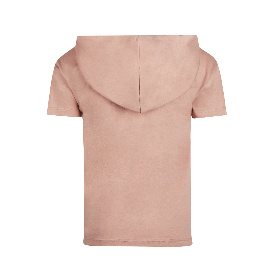 T-shirt with Hood Loose Fit Dusty Pink