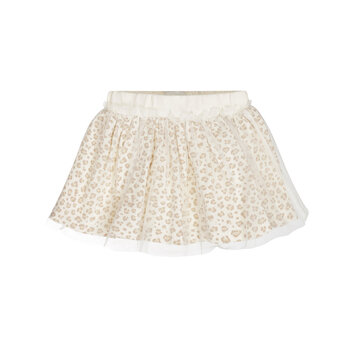 Offwhite Leopardprint Tule Skirt