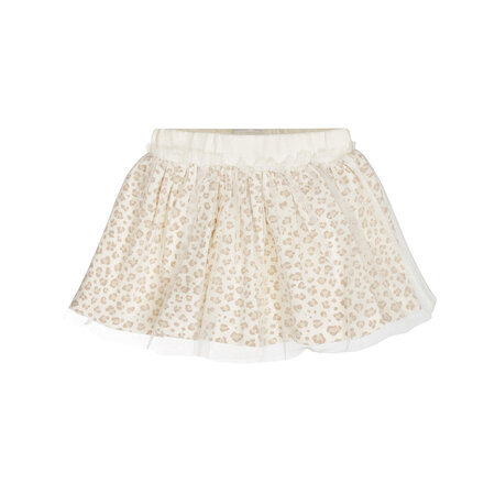 Offwhite Leopardprint Tule Skirt