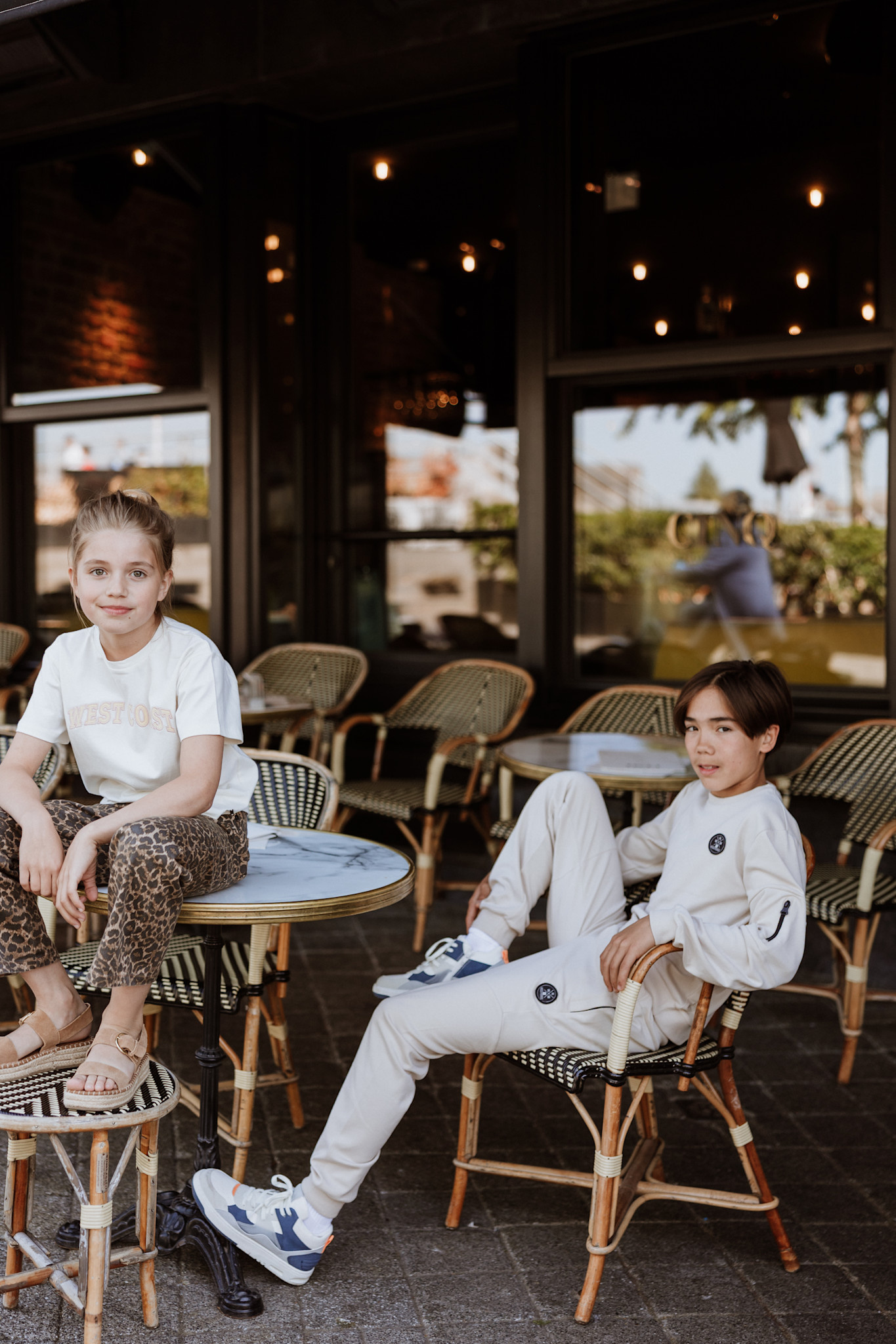 2 Pc Set, Sweater, Jogging Trousers Light Grey