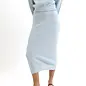 Straight Cut Midi-Lenght Sweater Skirt
