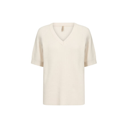 V-Neck Tshirt Cream/Frosty Spruce