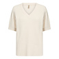 V-Neck Tshirt Cream/Frosty Spruce