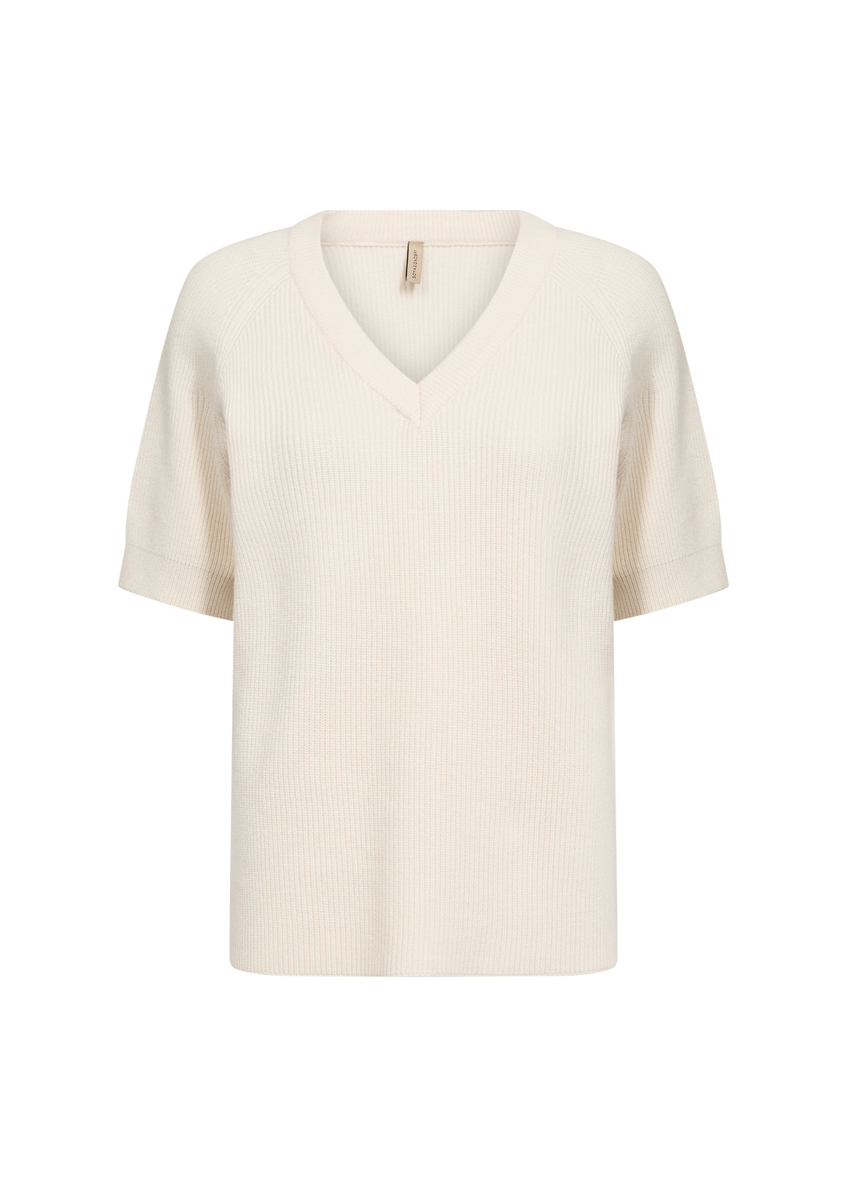 V-Neck Tshirt Cream/Frosty Spruce