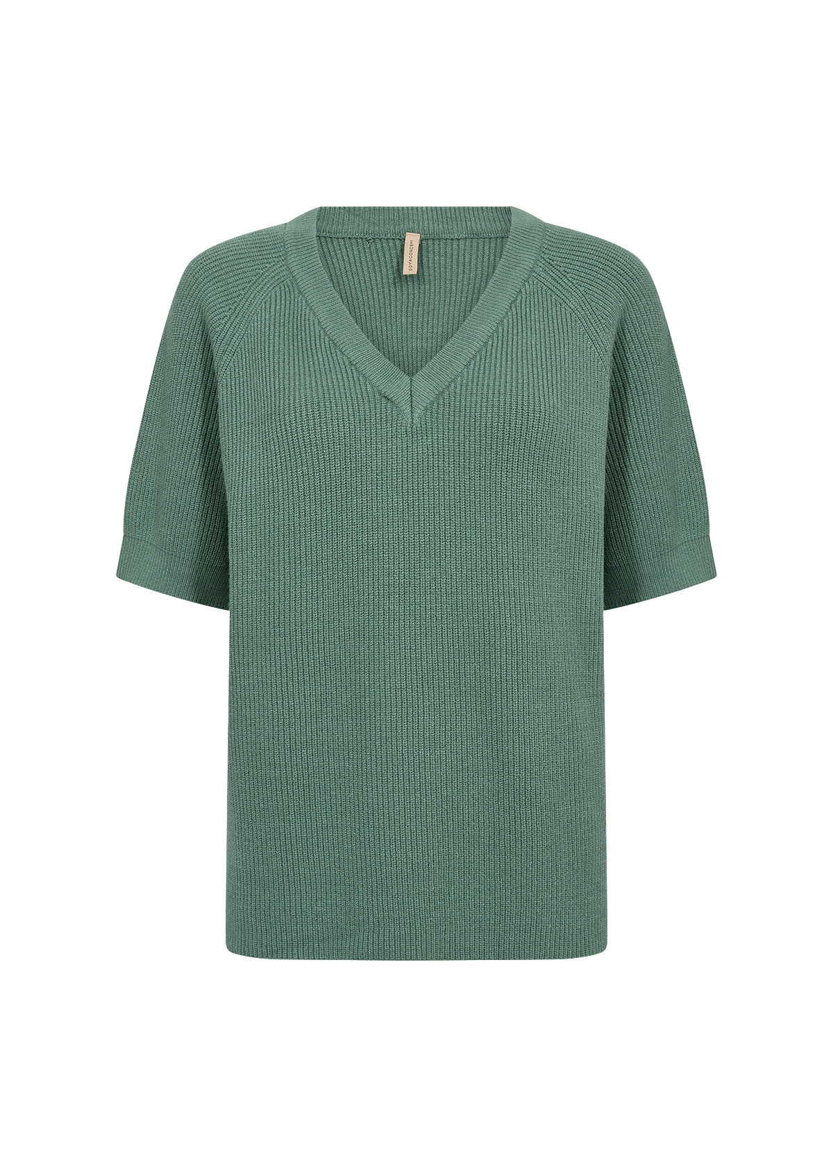 V-Neck Tshirt Cream/Frosty Spruce