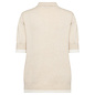 Cream Melange Knitted Sweater Collar