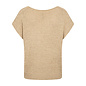 Sand Knitted Cardigan Short Sleeve