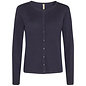 Ladies Knitted Cardigan Navy/Pink