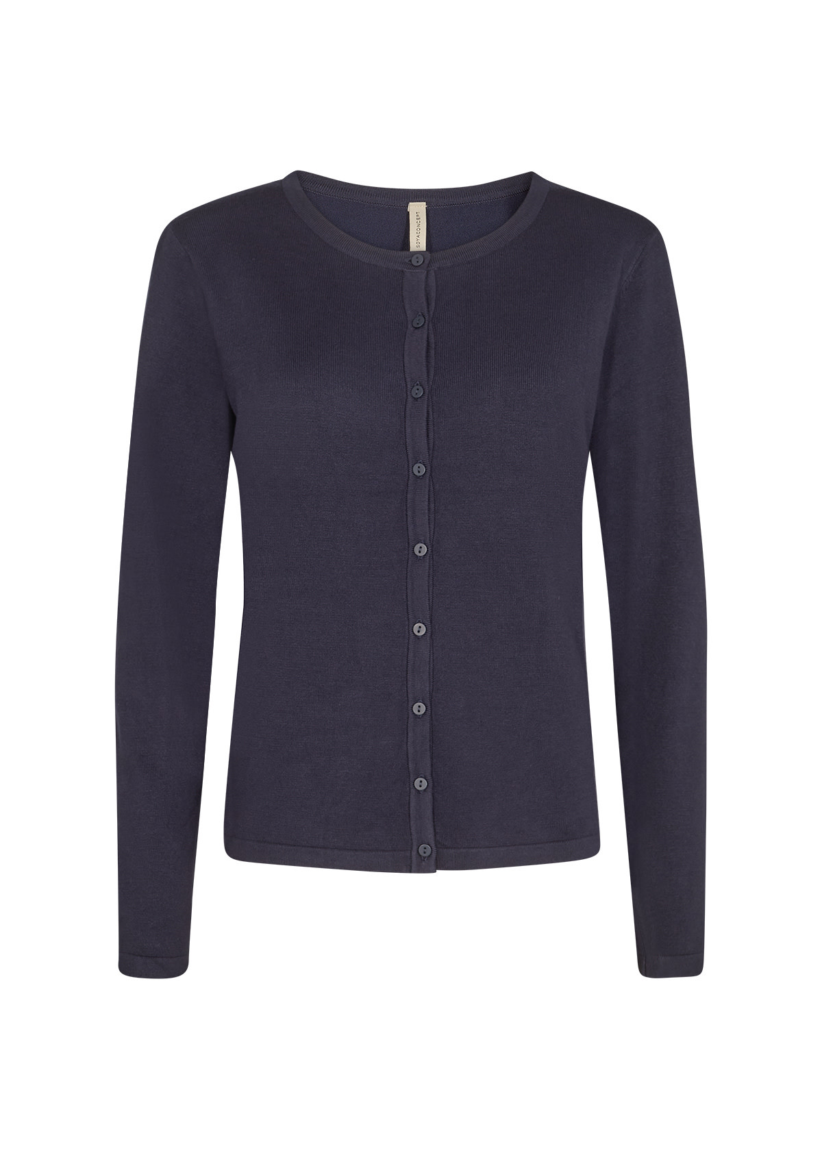 Ladies Knitted Cardigan Navy/Pink