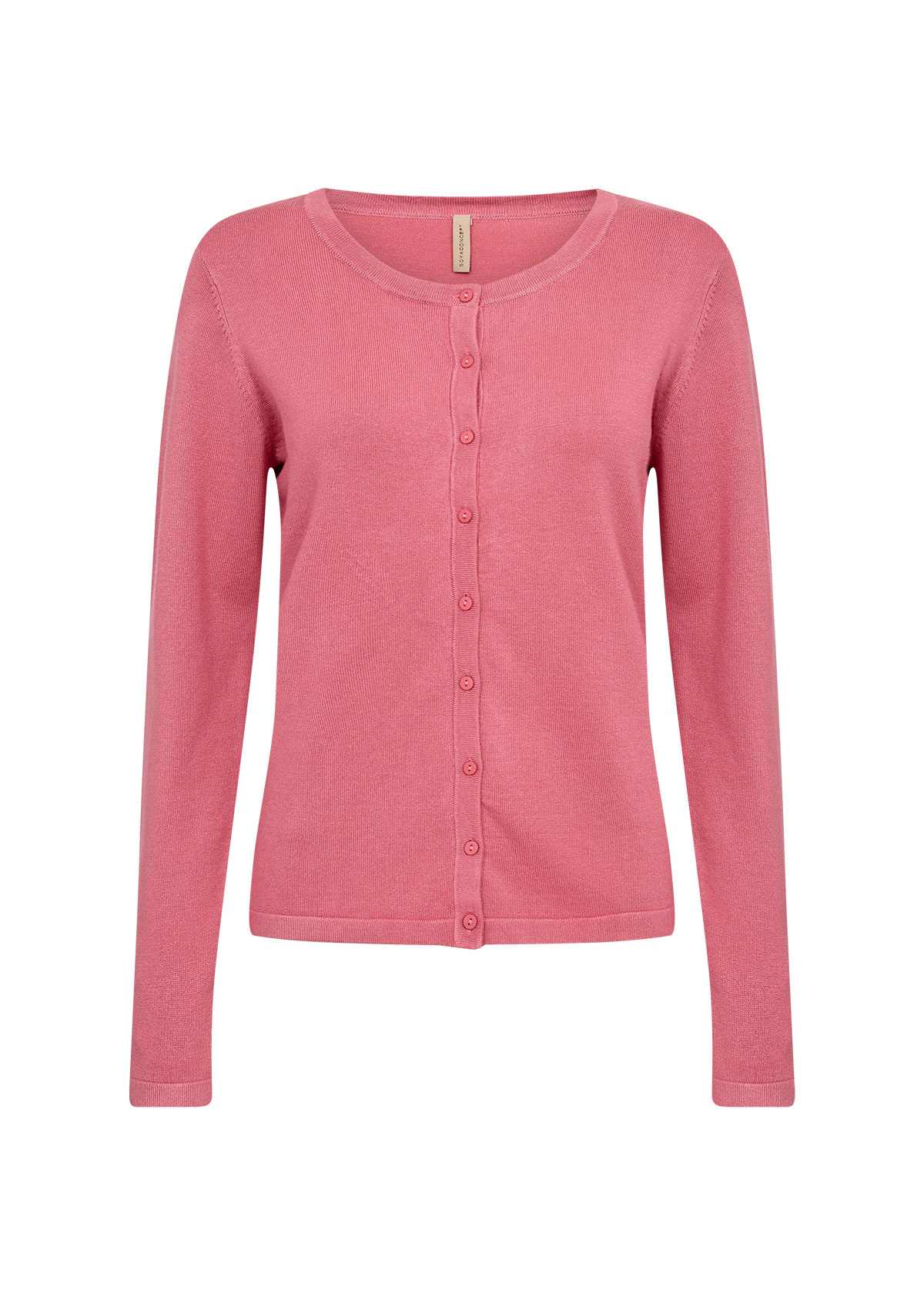 Ladies Knitted Cardigan Navy/Pink