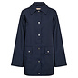 Ladies Woven Jacket Navy Buttons