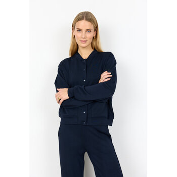 Ladies Navy Button Jacket