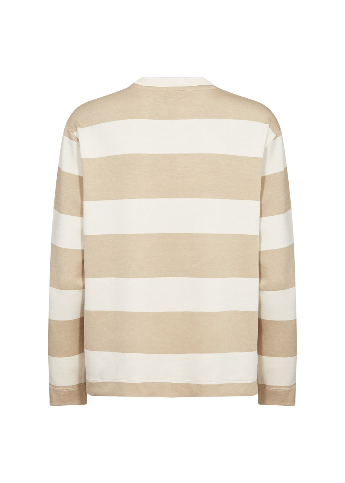 Ladies Sweater Sand Combi Striped