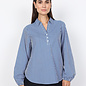 Ladies Woven Blouse Navy Combi