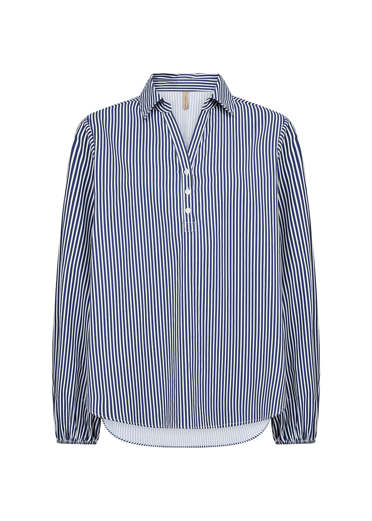 Ladies Woven Blouse Navy Combi