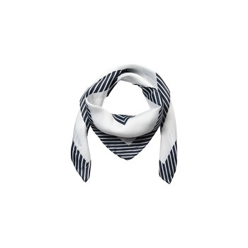 Ladies Woven Scraf Navy Combi