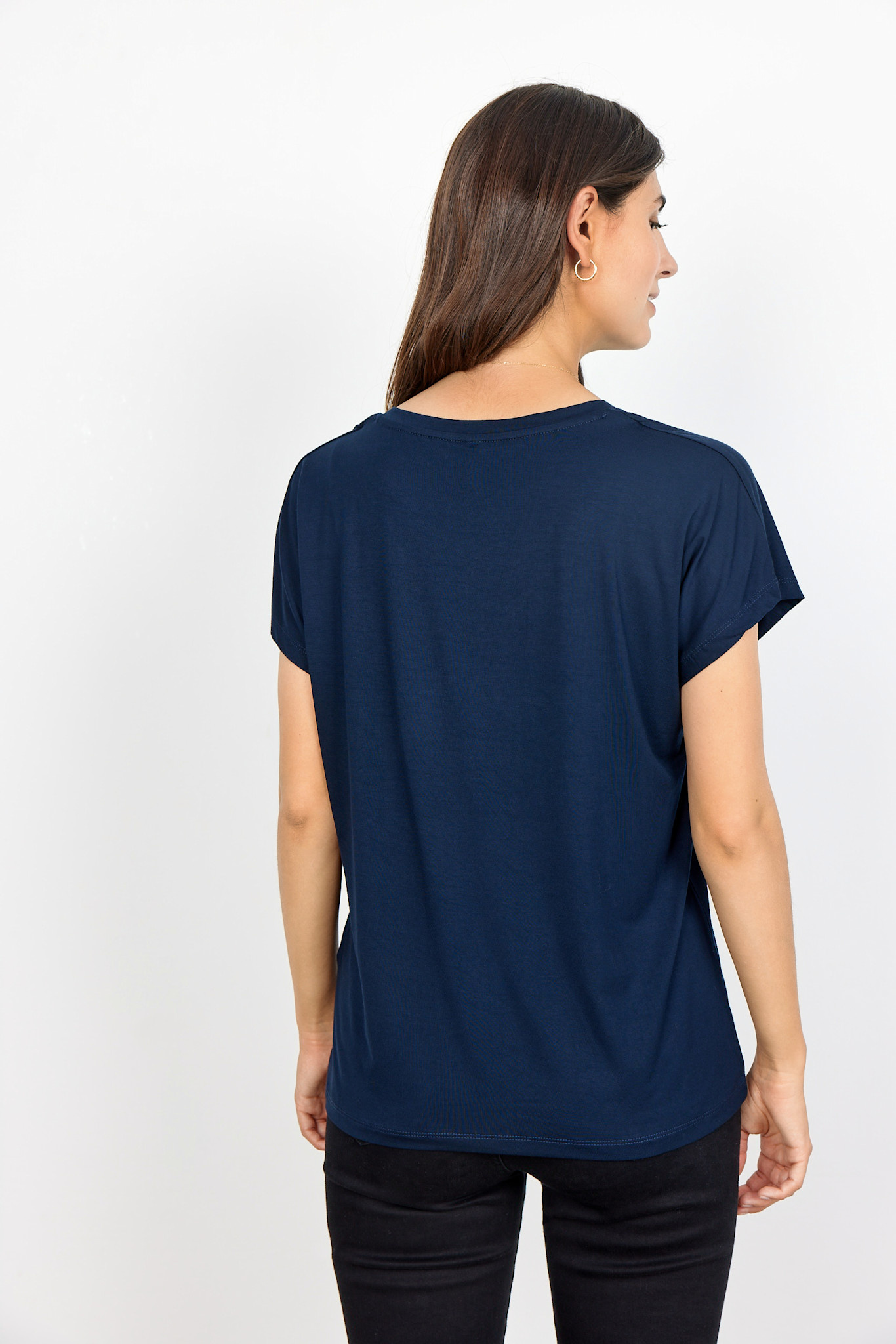 Tshirt Shortsleeve Navy V-Neck