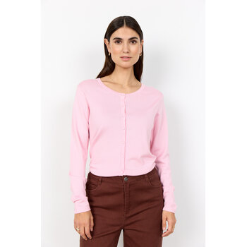 Rose Melange Knitted Cardigan