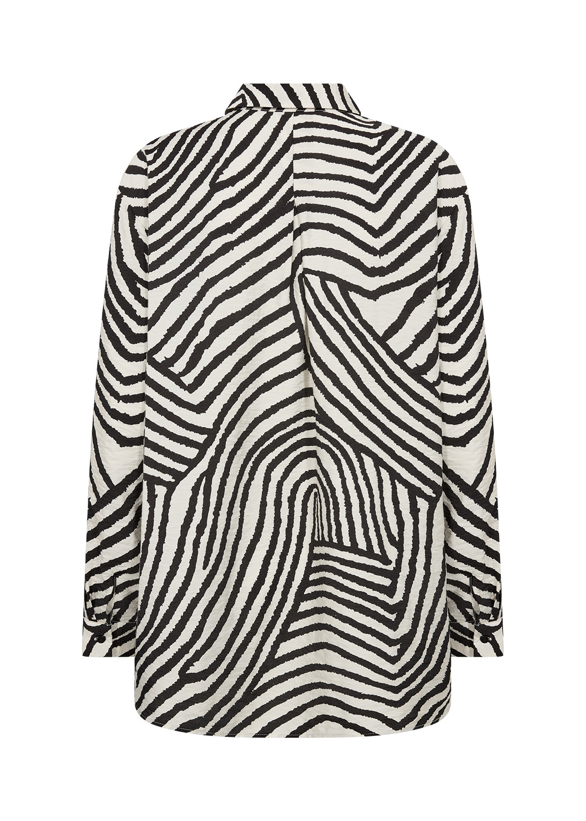 Black Combi Pattern Woven Blouse