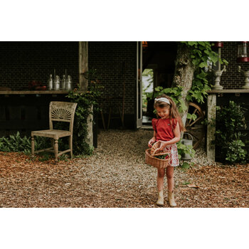 Brique Tshirt Ruffled Short Sleeve