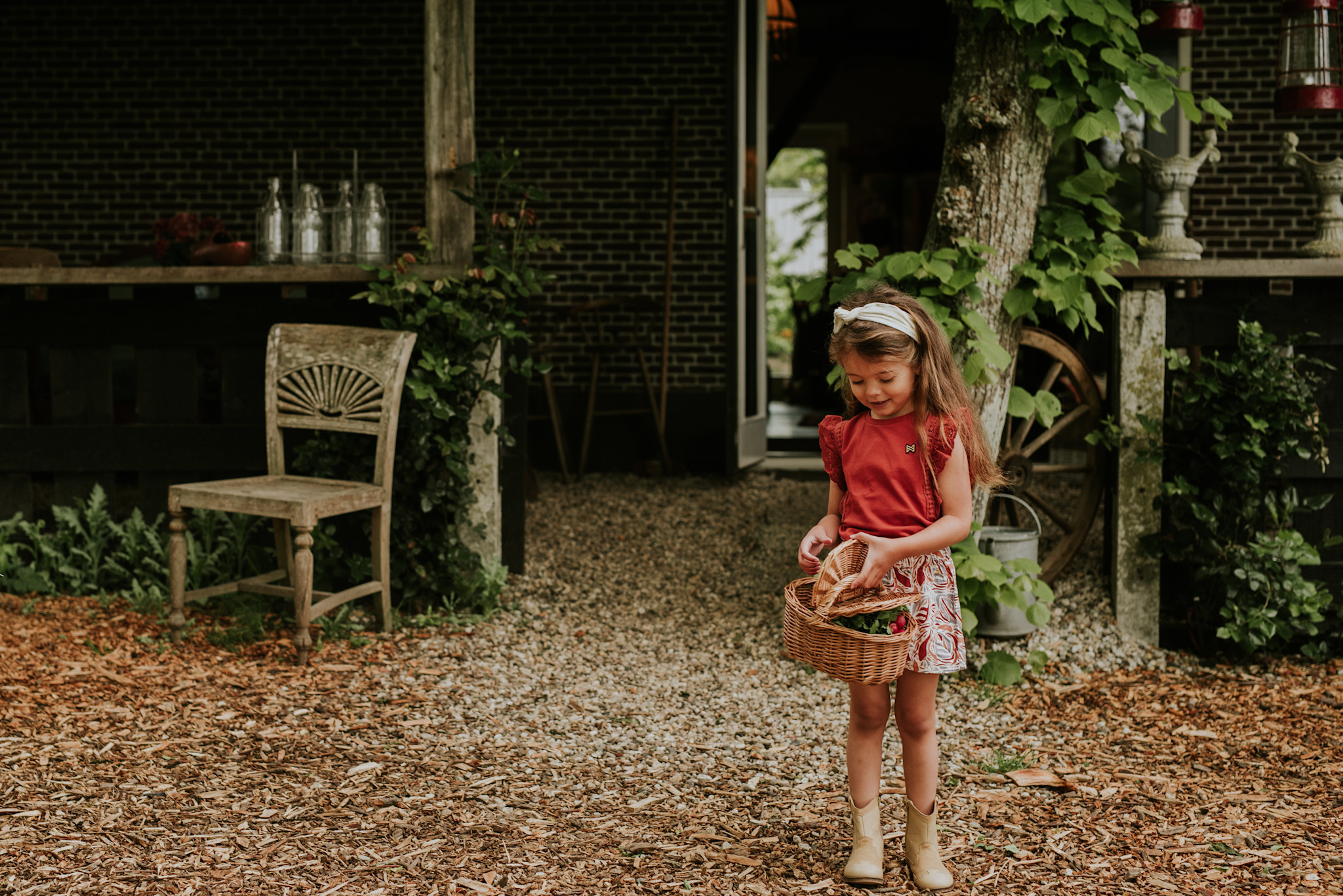 Brique Tshirt Ruffled Short Sleeve