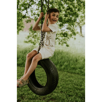 Polo Tshirt Offwhite Palmtree