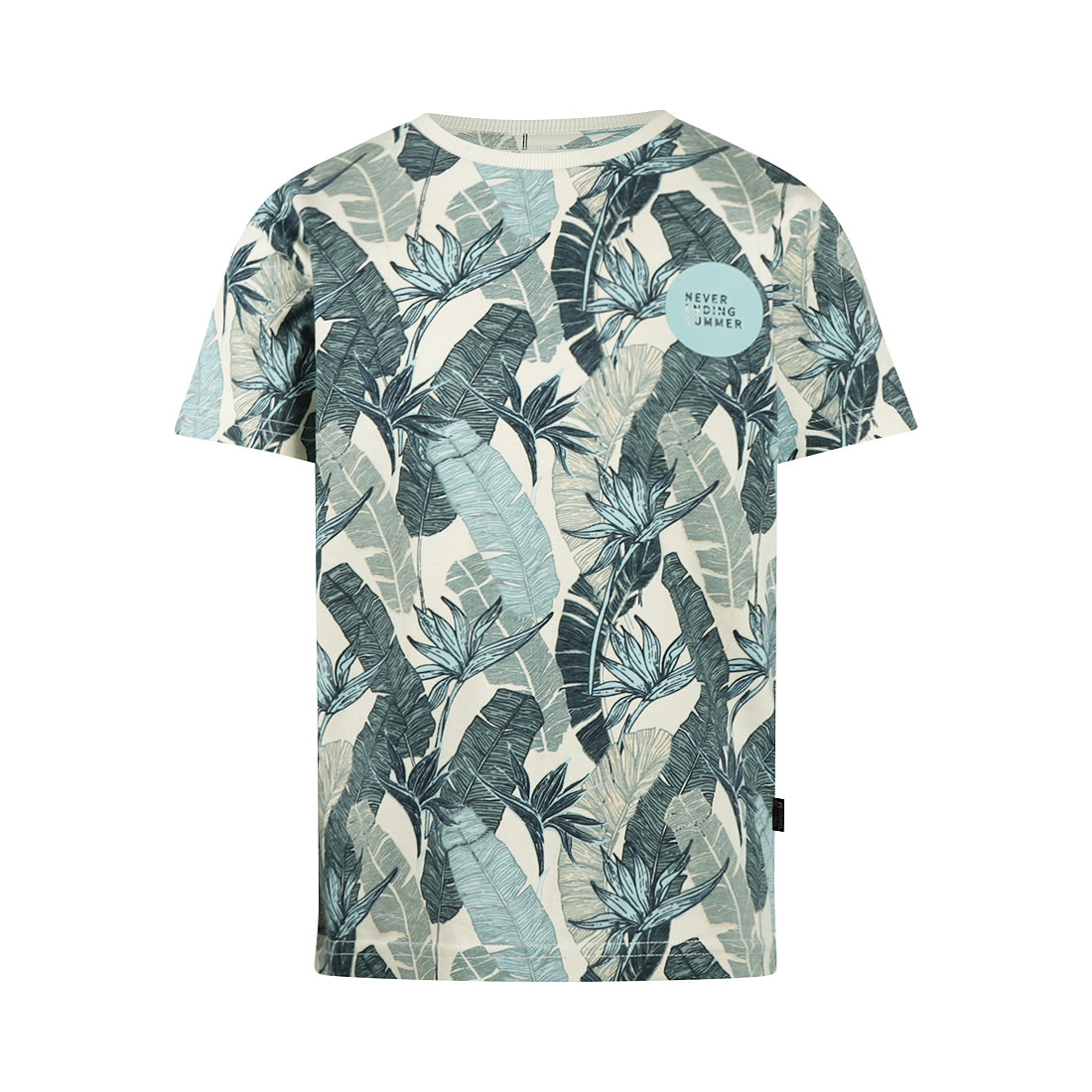 Leaf Pattern Tshirt Offwhite