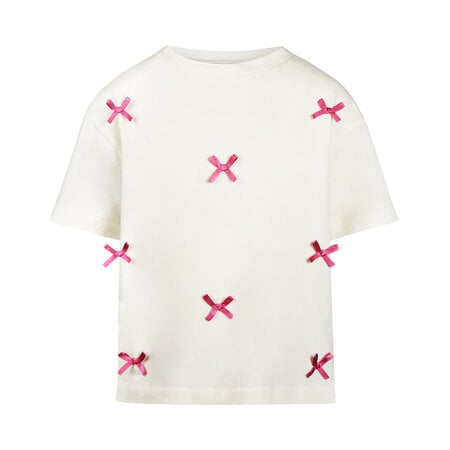 Offwhite Tshirt Loose Fit Bows