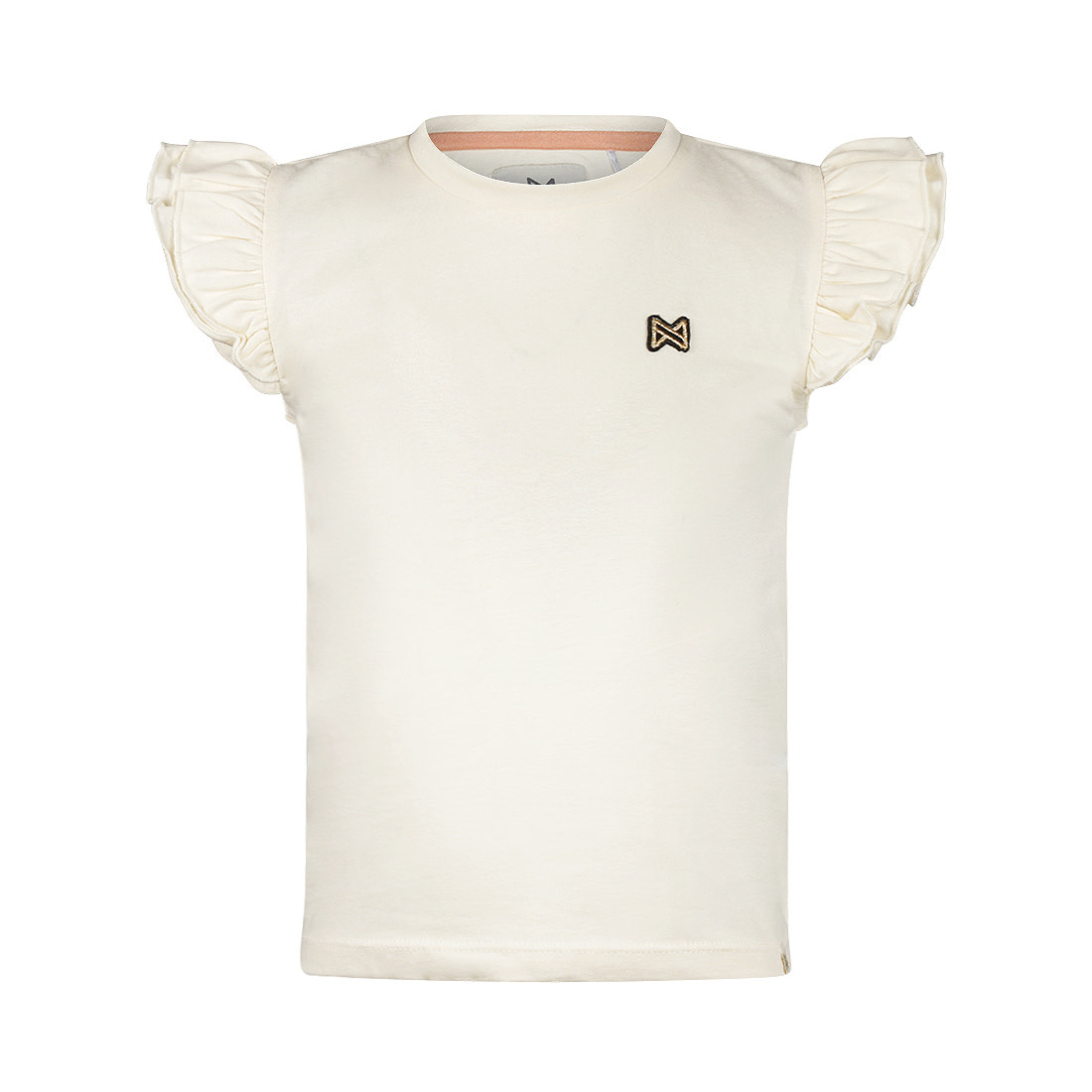 Offwhite Tshirt Ruffled Short Sleeve
