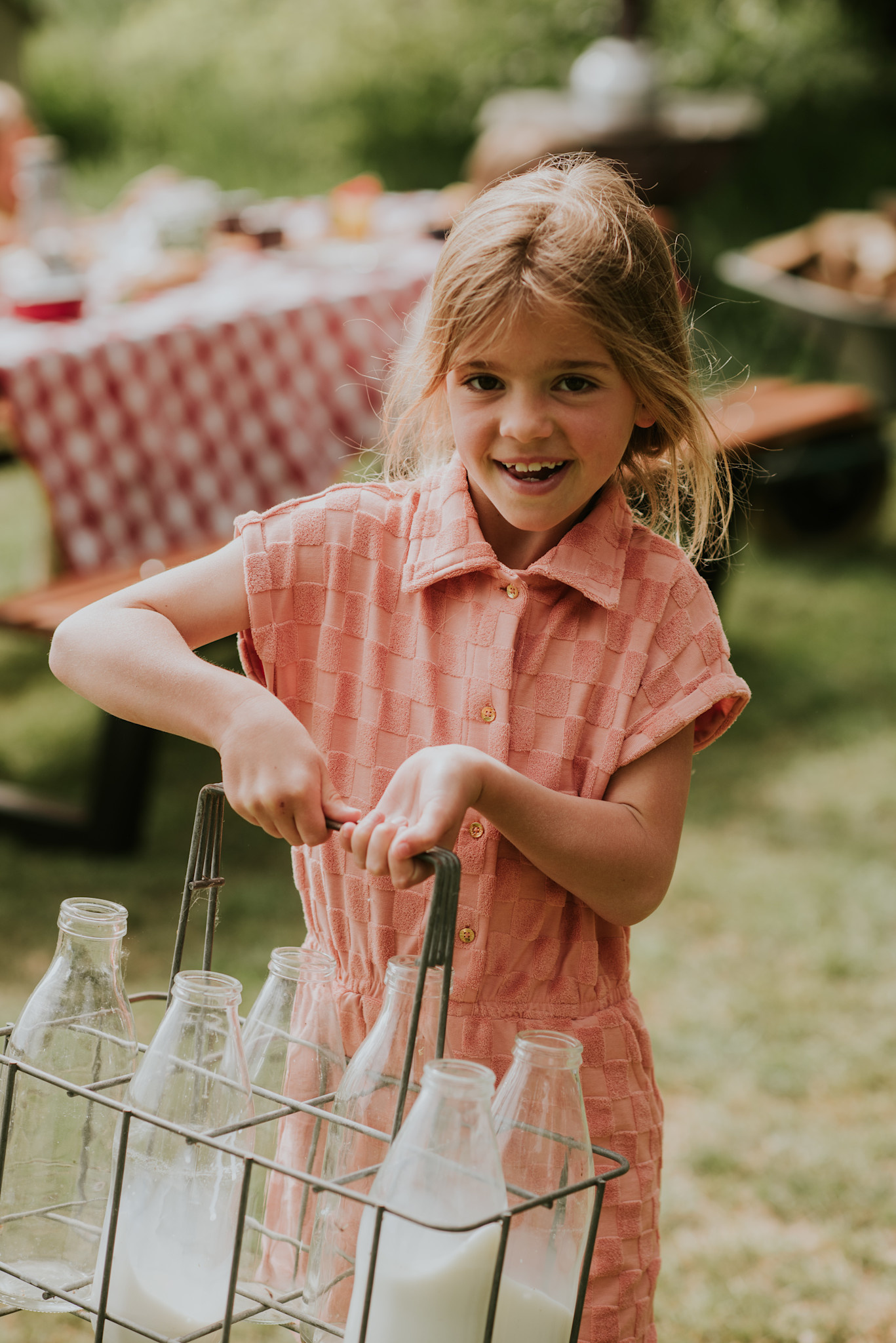 Blushed Terra Checkerd Dress