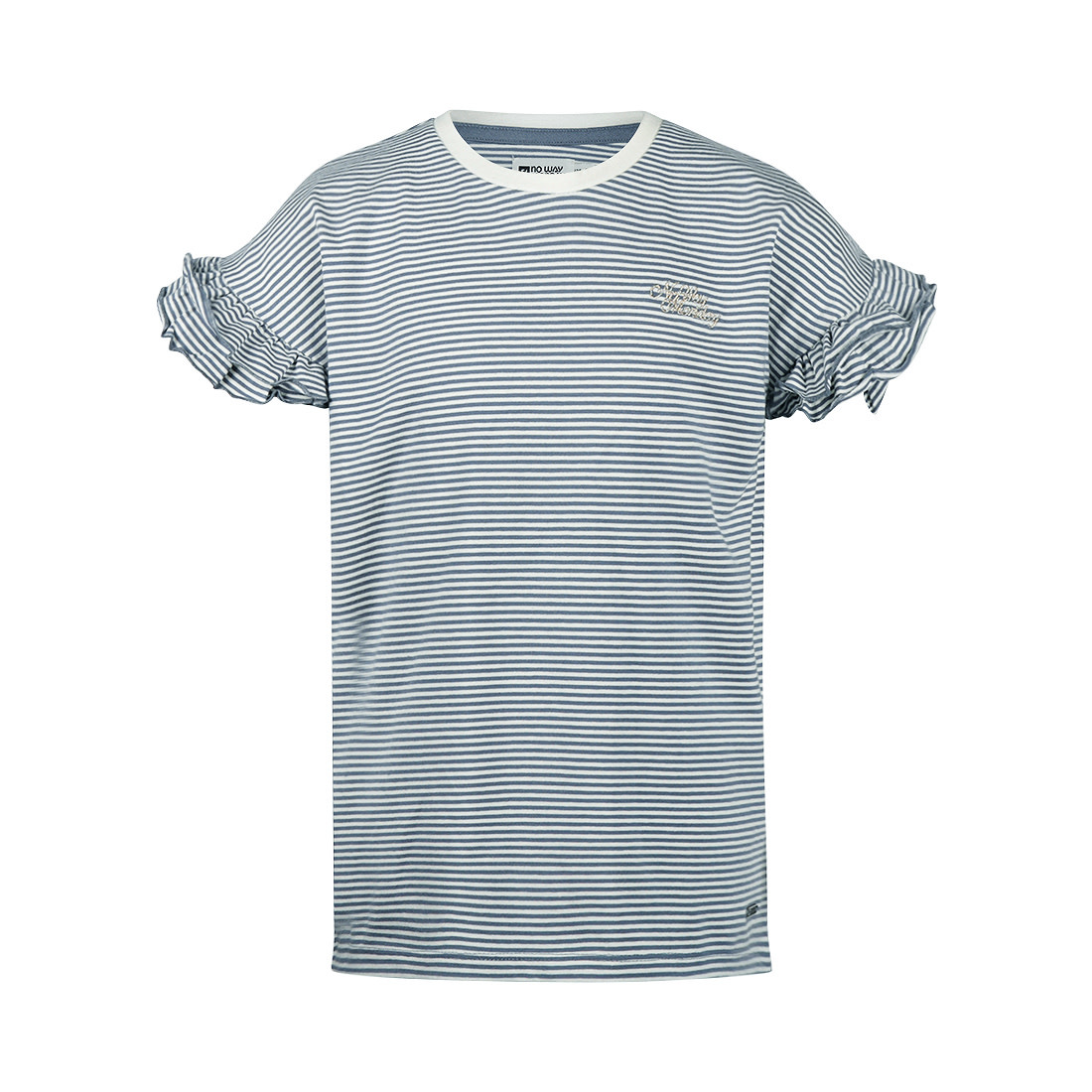Faded Blue Tshirt Striped