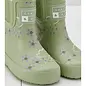 Spring Green Floral Short Colour Changing Kids Boots