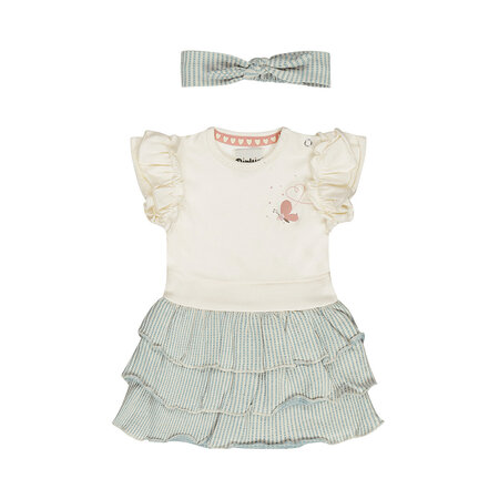 Blue/White Dress + Headband