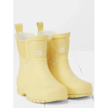 Buttermilk Yellow Chunky Sole Kids Shortie Welly