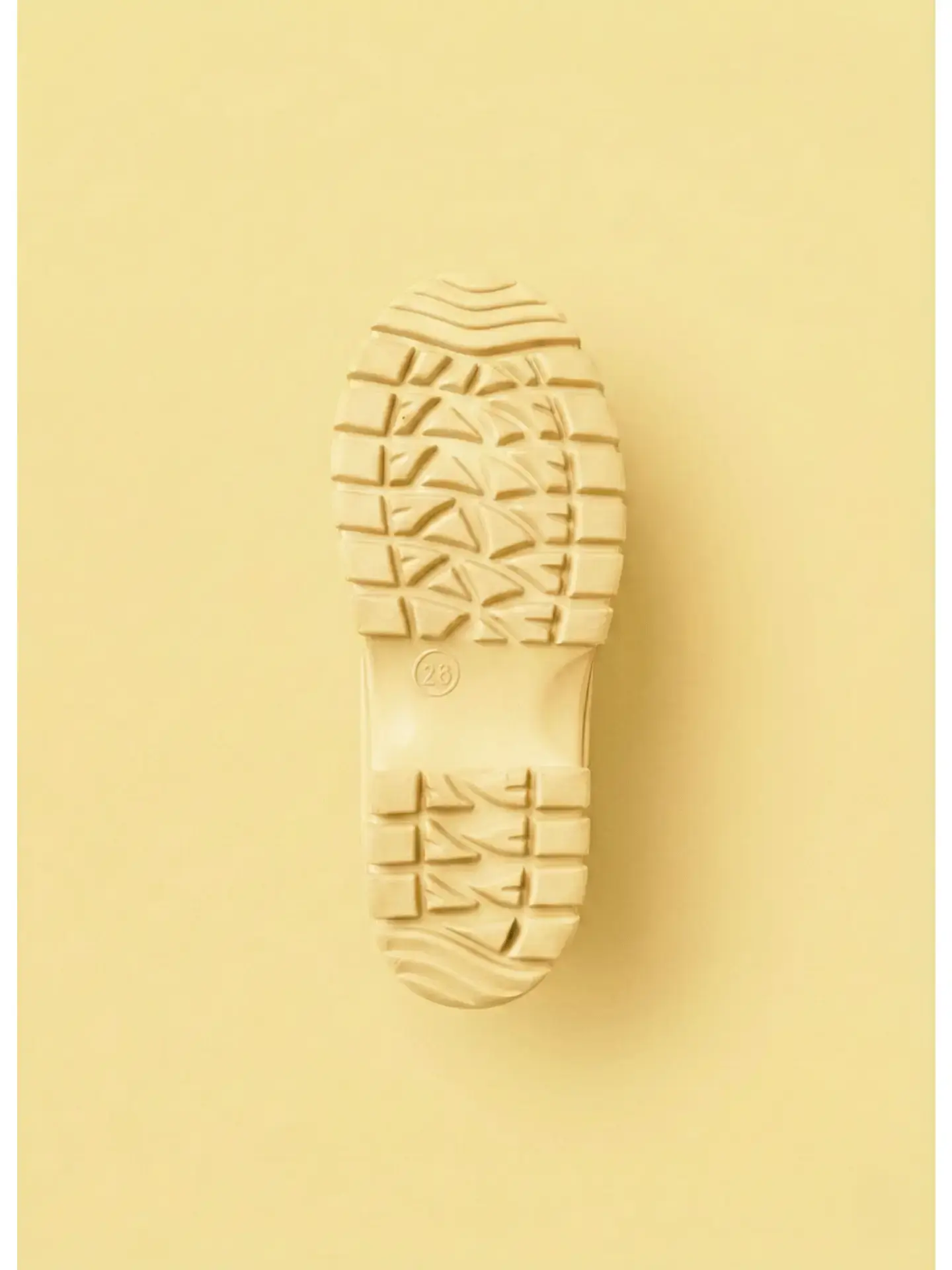 Buttermilk Yellow Chunky Sole Kids Shortie Welly