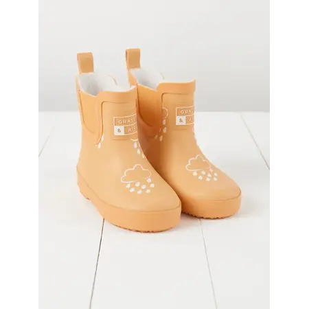 Peach Short Colour-Changing Kids Wellies