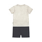 2 Pc set T-shirt Jogging Shorts Offwhite