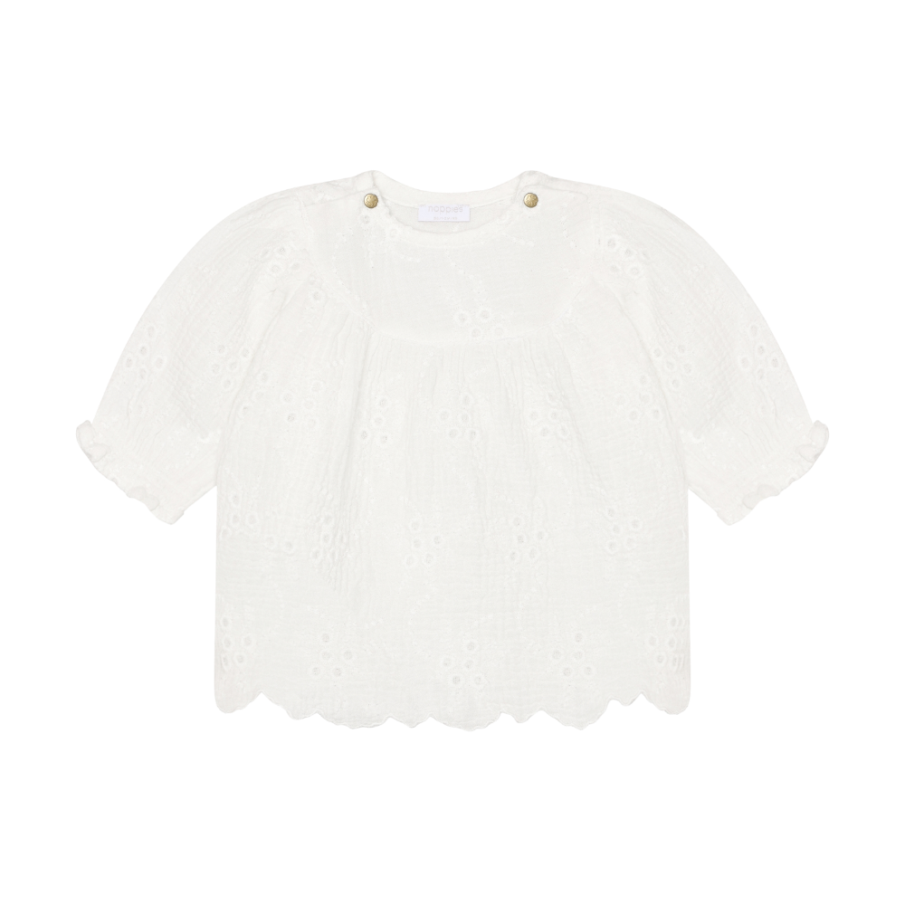 Dress White Flower Pattern