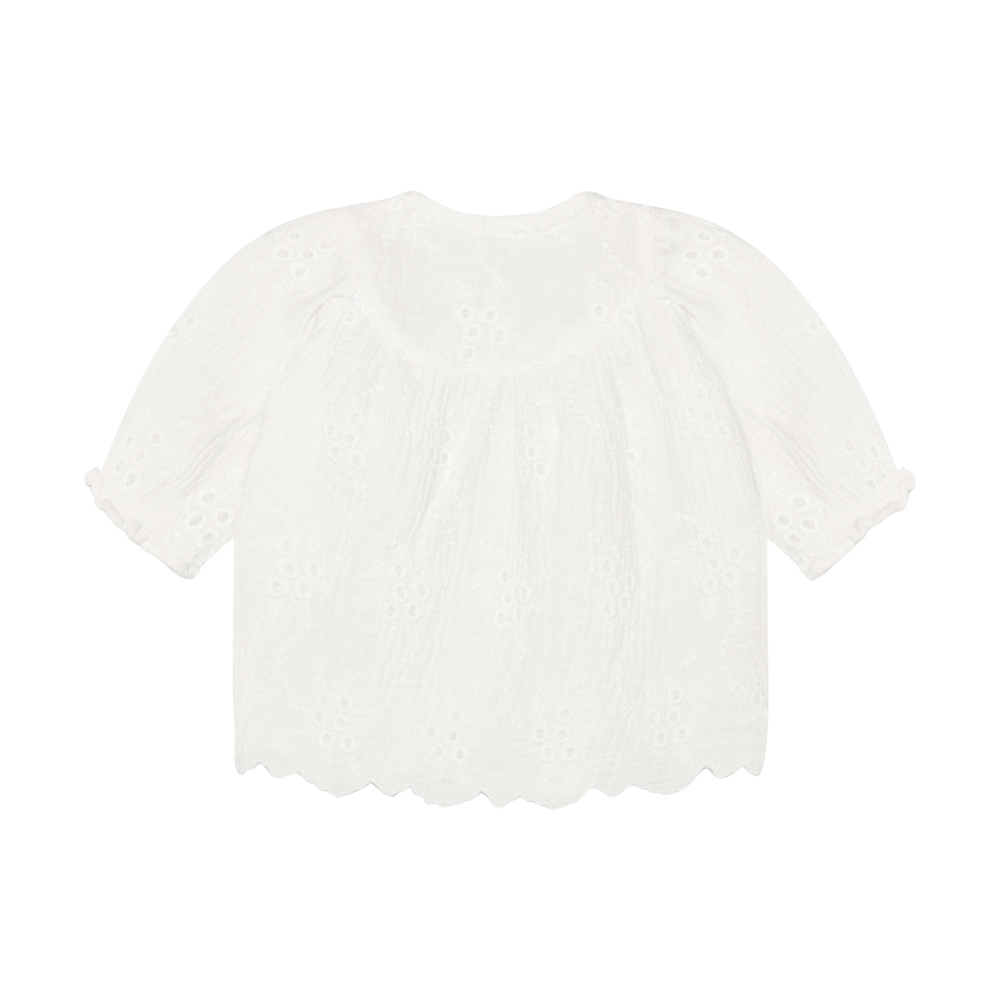 Dress White Flower Pattern