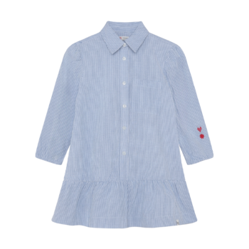 Dress Midi Stripe Blue White