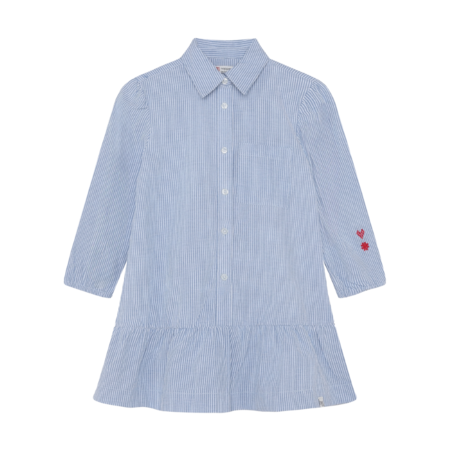 Dress Midi Stripe Blue White