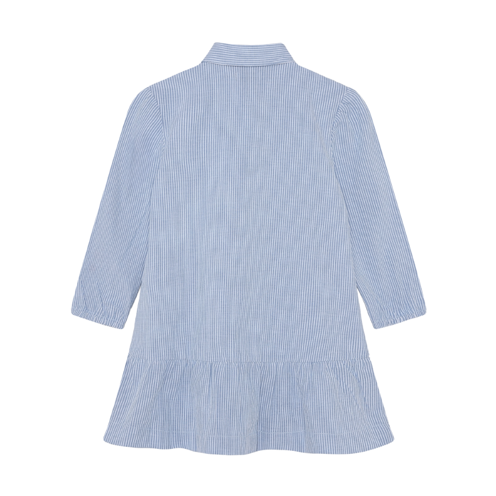 Dress Midi Stripe Blue White