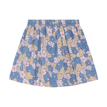 Skirt Midi Blue Flowers