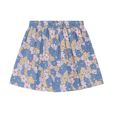 Skirt Midi Blue Flowers