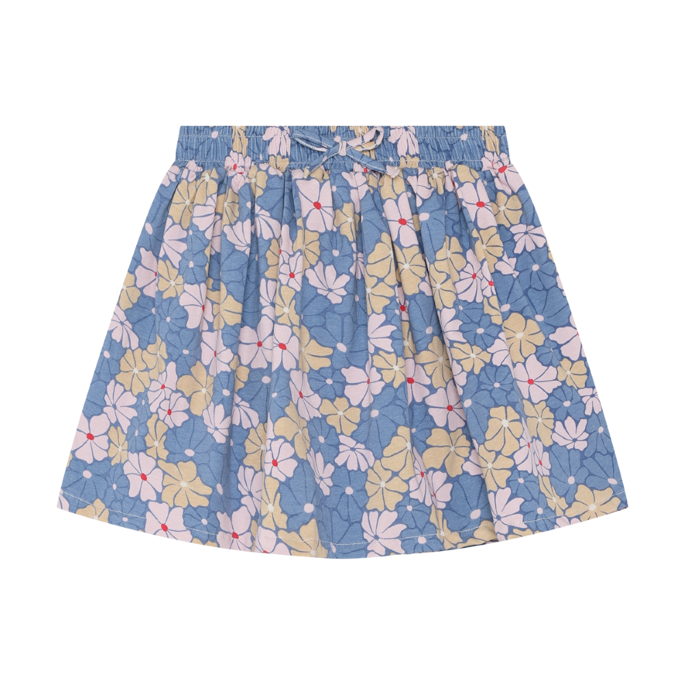Skirt Midi Blue Flowers