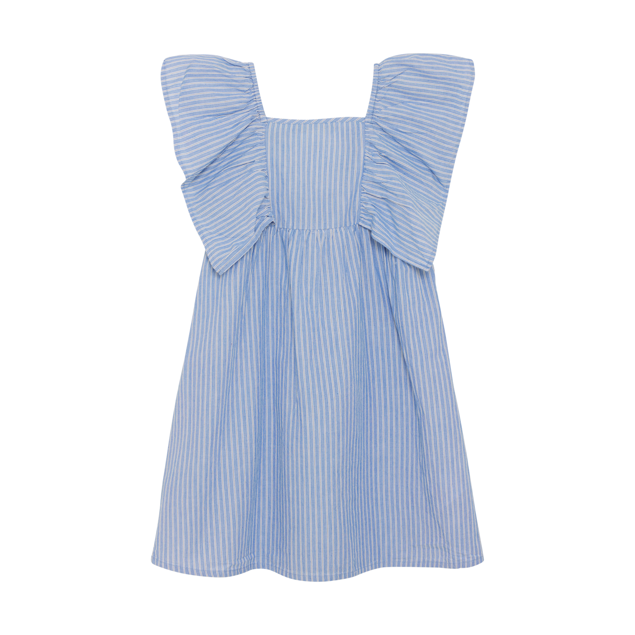 Dress Woven Stripe Blue White