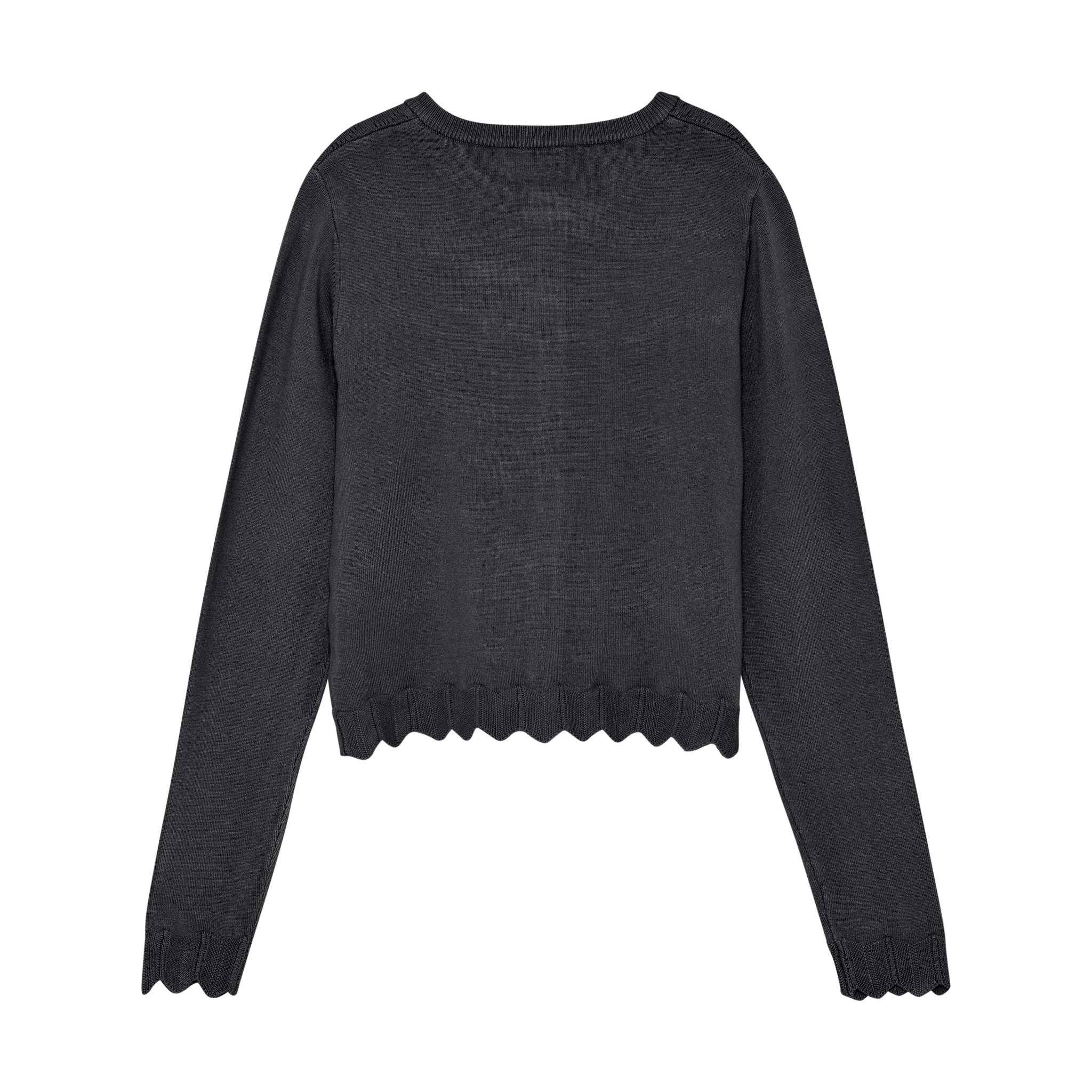 Cardigan Pointelle Grey/White