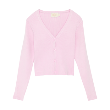 Cardigan Rib Pink/Blue